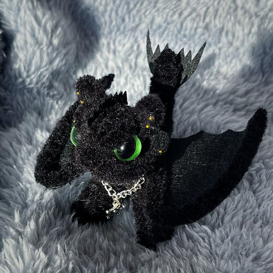 Metal Black Dragon - Size Small