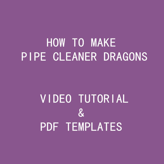 Tutorials and PDF cutting files to make Dragons